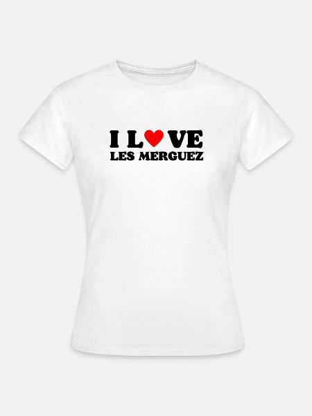 Ich liebe die Merguez - Frauen T-Shirt - Weiß