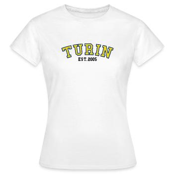 Turin Est.2005 - Frauen T-Shirt - Weiß - Vorne - AI Model Female 172 dark (172cm)