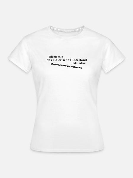 Malerisches Hinterland - Frauen T-Shirt - Weiß