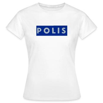 police - T-shirt Femme - blanc - Devant - AI Model Female 172 dark (172cm)