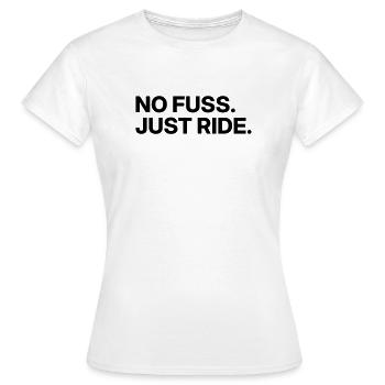 Kein Aufwand – fahr einfach - Frauen T-Shirt - Weiß - Vorne - AI Model Female 172 dark (172cm)