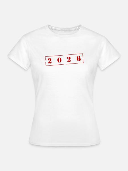 2026 Stempel - Frauen T-Shirt - Weiß