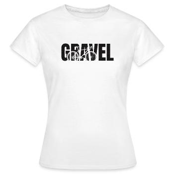 Typographie du gravier - T-shirt Femme - blanc - Devant - AI Model Female 172 dark (172cm)