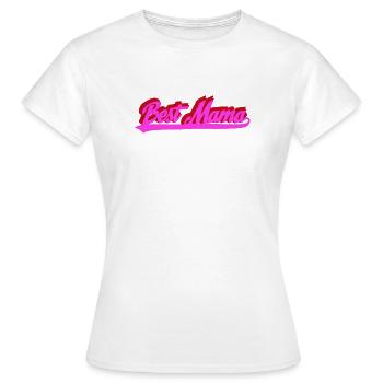 Beste Mama Retro Bold Typografie - Frauen T-Shirt - Weiß - Vorne - AI Model Female 172 dark (172cm)