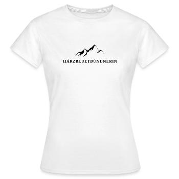 Härzbluetbündnerin Stolze Bündnerin Grisons - T-shirt Femme - blanc - Devant - AI Model Female 172 dark (172cm)