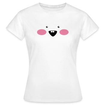 Timmy Kawaiiface - T-shirt Femme - blanc - Devant - AI Model Female 172 dark (172cm)