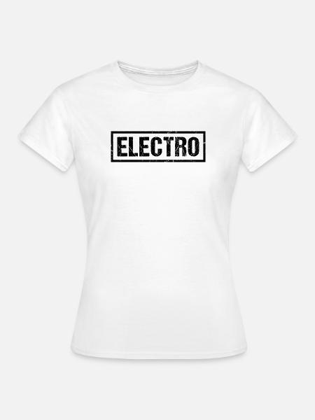 Elektro-Musik-T-Shirt - Frauen T-Shirt - Weiß