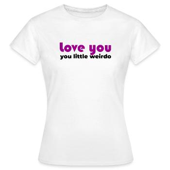 T’aime, un vrai type audacieux - T-shirt Femme - blanc - Devant - AI Model Female 172 dark (172cm)