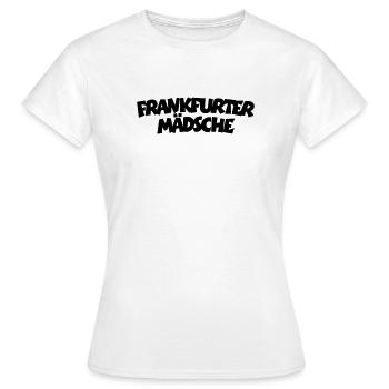 Frankfurter Mädsche (Schwarz) - Frauen T-Shirt - Weiß - Vorne - AI Model Female 172 dark (172cm)