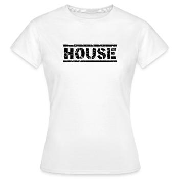 House - Frauen T-Shirt - Weiß - Vorne - AI Model Female 172 dark (172cm)