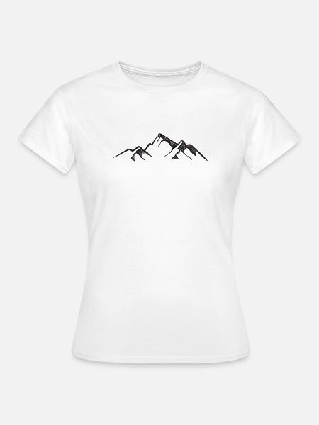 Gebirge - Frauen T-Shirt - Weiß