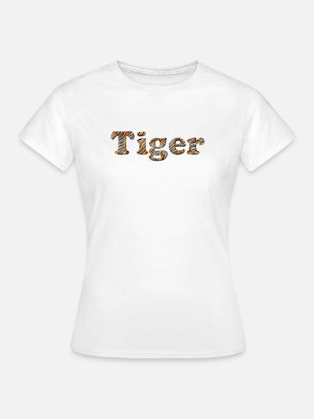 Der Tiger in Dir... - Frauen T-Shirt - Weiß
