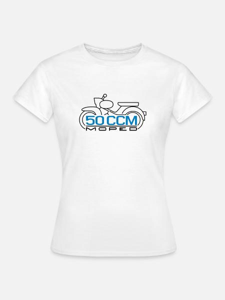 50ccm Moped Star Emblem v.2 - Frauen T-Shirt - Weiß