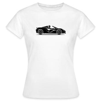 Auto Cabrio Symbol - Frauen T-Shirt - Weiß - Vorne - AI Model Female 172 dark (172cm)