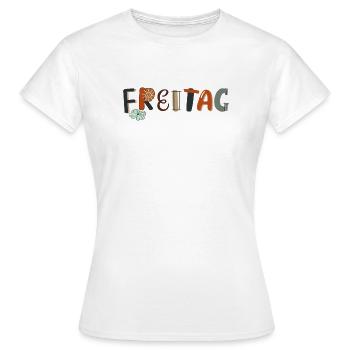 Vendredi en semaine - T-shirt Femme - blanc - Devant - AI Model Female 172 dark (172cm)