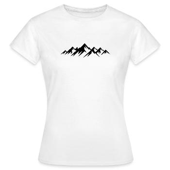 Gebirge - Frauen T-Shirt - Weiß - Vorne - AI Model Female 172 dark (172cm)