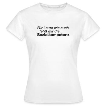Compétences sociales - T-shirt Femme - blanc - Devant - AI Model Female 172 dark (172cm)