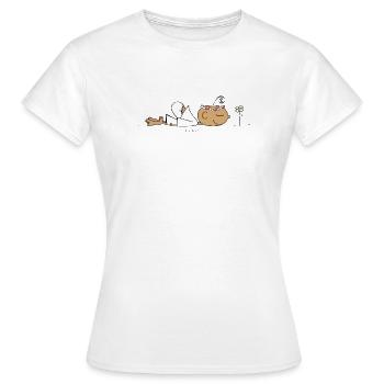 Chill out - Frauen T-Shirt - Weiß - Vorne - AI Model Female 172 dark (172cm)