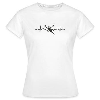 Boulderer Herzschlag Boulder Bouldern - Frauen T-Shirt - Weiß - Vorne - AI Model Female 172 dark (172cm)