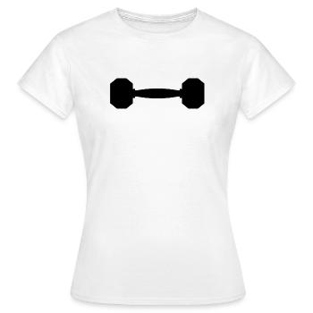 Haltère - T-shirt Femme - blanc - Devant - AI Model Female 172 dark (172cm)