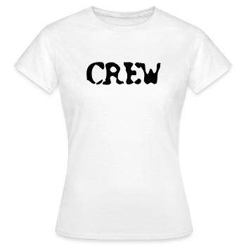 CREW - T-shirt Femme - blanc - Devant - AI Model Female 172 dark (172cm)