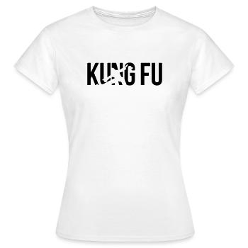 kung fu - T-shirt Femme - blanc - Devant - AI Model Female 172 dark (172cm)