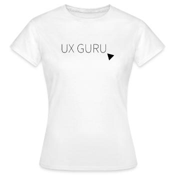 UX Guru - Frauen T-Shirt - Weiß - Vorne - AI Model Female 172 dark (172cm)