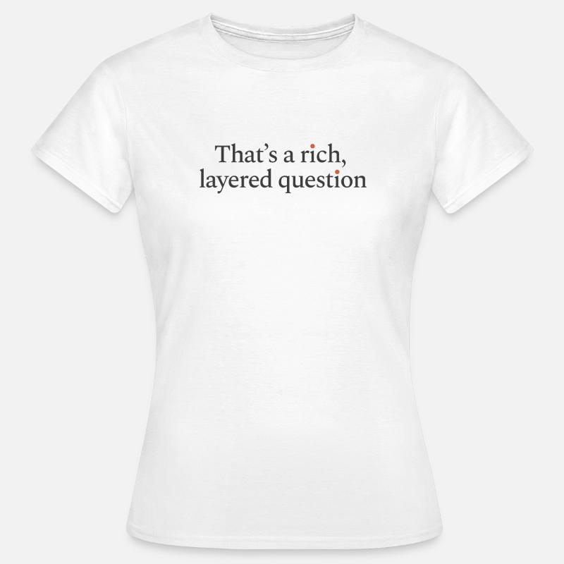 C’est une question riche et complexe - T-shirt Femme - blanc