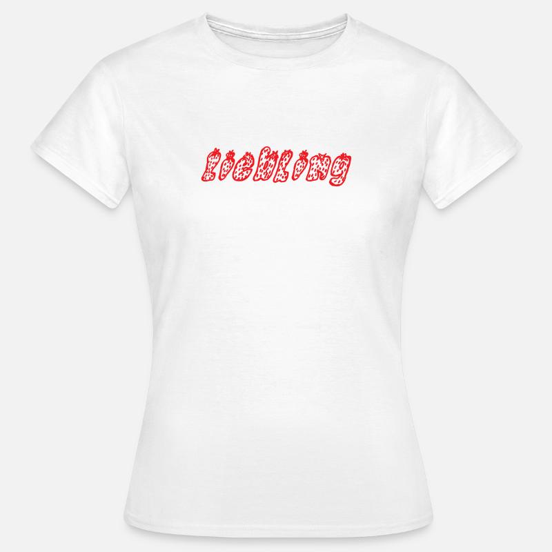 Favorite Exotic Fruit Pattern Print - Women's T-Shirt - white
