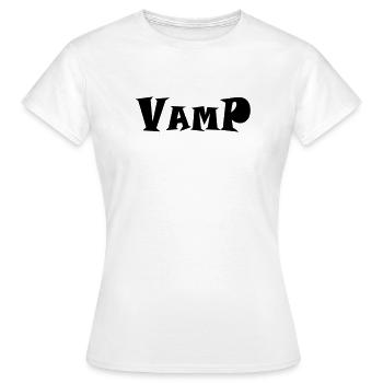 VAMP - Frauen T-Shirt - Weiß - Vorne - AI Model Female 172 dark (172cm)