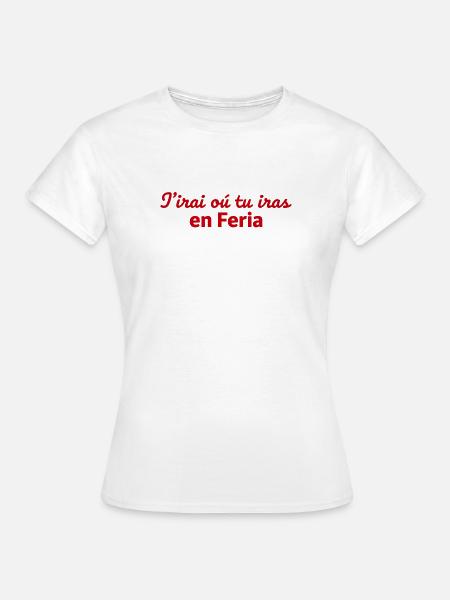Feria chanson - Frauen T-Shirt - Weiß