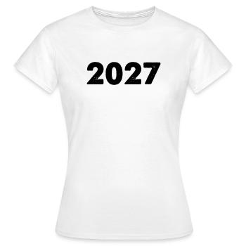 2027 - T-shirt Femme - blanc - Devant - AI Model Female 172 dark (172cm)