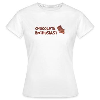 Schokoladen Enthusiast - Frauen T-Shirt - Weiß - Vorne - AI Model Female 172 dark (172cm)