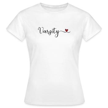 Varsity Heart Design - Women's T-Shirt - white - Front - AI Model Female 172 dark (172cm)