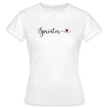 Sprinter - Frauen T-Shirt - Weiß - Vorne - AI Model Female 172 dark (172cm)
