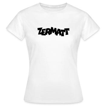 Zermatt - T-shirt Femme - blanc - Devant - AI Model Female 172 dark (172cm)