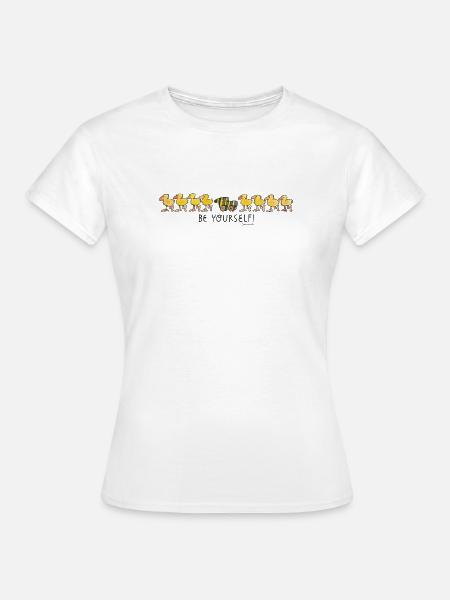 Janosch Tigerente Be Yourself - Frauen T-Shirt - Weiß