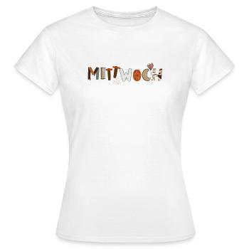 Mercredi en semaine - T-shirt Femme - blanc - Devant - AI Model Female 172 dark (172cm)