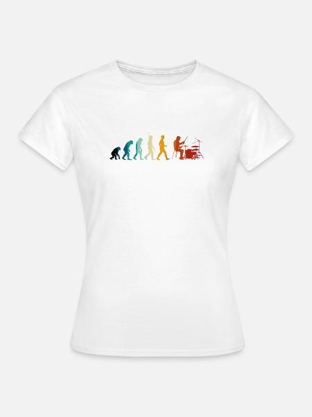 Evolution der Batterie - Frauen T-Shirt - Weiß