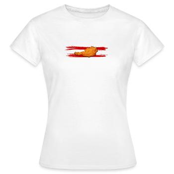 Austria Schnitzel Favorite Dish National Dish - Women's T-Shirt - white - Front - AI Model Female 172 dark (172cm)