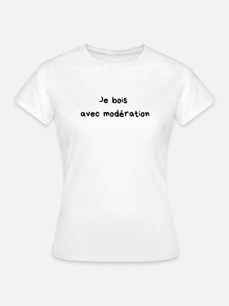 Ich trinke in Maßen - Frauen T-Shirt - Weiß