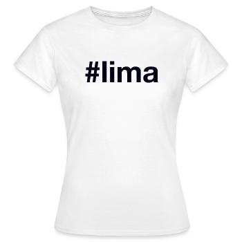 Lima Peru Hashtag - Frauen T-Shirt - Weiß - Vorne - AI Model Female 172 dark (172cm)