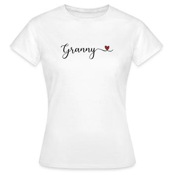 granny - Women's T-Shirt - white - Front - AI Model Female 172 dark (172cm)