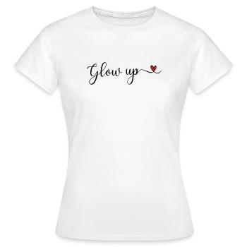 Leuchten Sie auf - Frauen T-Shirt - Weiß - Vorne - AI Model Female 172 dark (172cm)