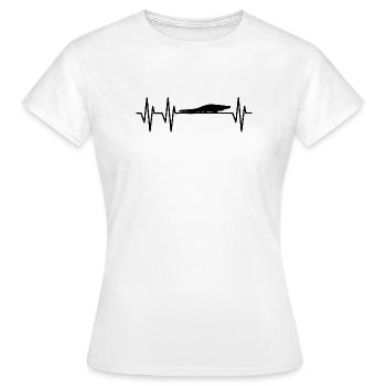 Alligator Heartbeat - Women's T-Shirt - white - Front - AI Model Female 172 dark (172cm)