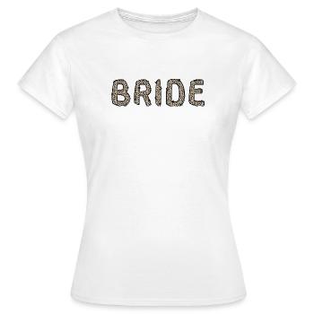 Braut, Junggesellinnenabschied, Leo, JGA - Frauen T-Shirt - Weiß - Vorne - AI Model Female 172 dark (172cm)