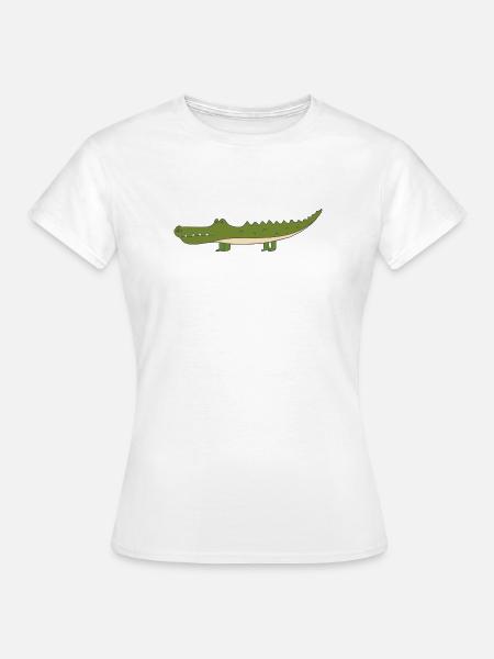 Krokodil - Frauen T-Shirt - Weiß