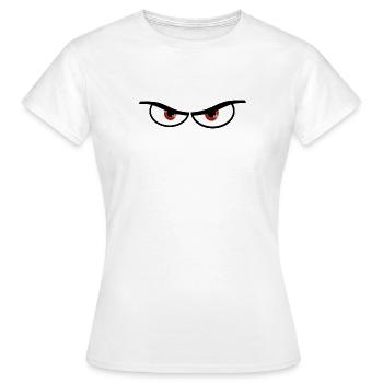 Mauvais yeux - idée cadeau - T-shirt Femme - blanc - Devant - AI Model Female 172 dark (172cm)