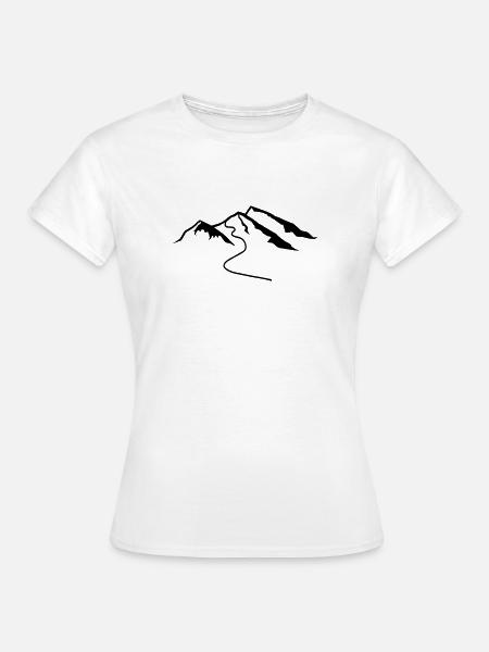 Berg - Frauen T-Shirt - Weiß