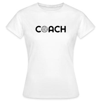 Volleyball - Volley Ball - Volley-Ball - Sport - Frauen T-Shirt - Weiß - Vorne - AI Model Female 172 dark (172cm)